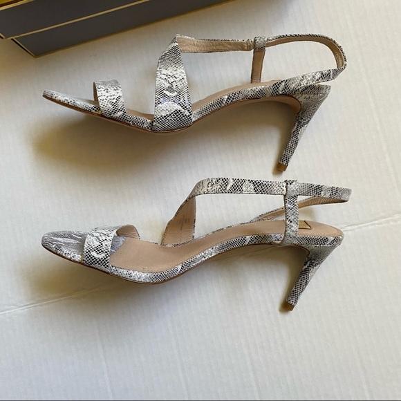 Louise et Cie Kass Snakeprint Embossed Stiletto Sandal NWT - Picture 7 of 15